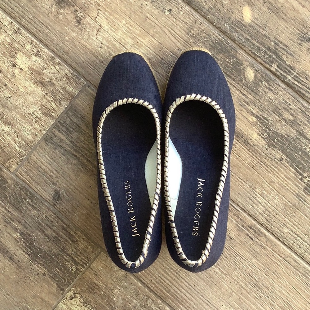 EUC Jack Rogers Womens Palmer Espadrilles Wedge Heels